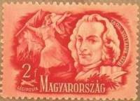 (1948-025) Марка Венгрия "Франсуа Вольтер"    Поэты и писатели III Θ