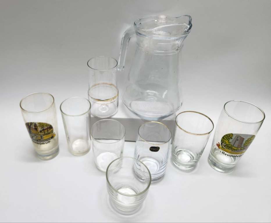 Графин и 8 стаканов стекло