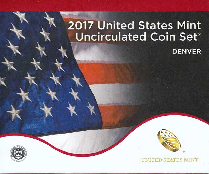 (2017pd, 20 м.) Набор США 2017 год   UNC