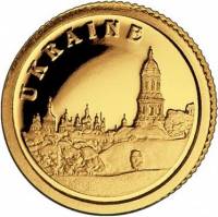 (№2008) Монета Либерия 2008 год 12 Dollars (Украина - Печерской Лавры)