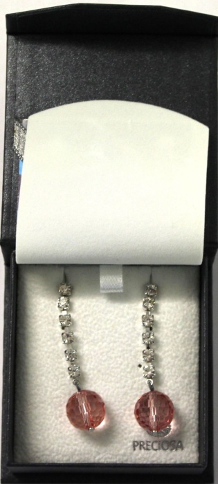 Серьги-гвоздики, нерж. сталь, кристаллы, Чехия, новые