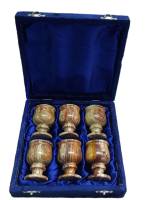 Набор рюмок в подарочной упаковке, 6 шт., оникс, новый