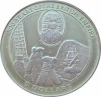 () Монета Соломоновы Острова 1996 год 5  ""   Биметалл (Серебро - Ниобиум)  UNC