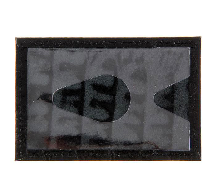 Обложка для проездного, Натуральная фактурная кожа, Кайман черный