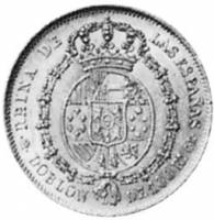 (№1850km594.2) Монета Испания 1850 год 100 Reales (Dobloacute)