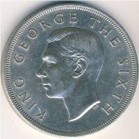 (№1949km22) Монета Новая Зеландия 1949 год 1 Crown (Предложенный Королевский визит)