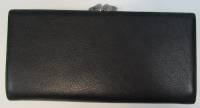 Кошелёк женский "Braun Buffel", Натуральная кожа, 2 отделения. Клепка, поцелуй сзади. Чёрный