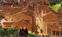 (№1989-2309) Марка Бразилия 1989 год "2ordm Франция революция века", Гашеная