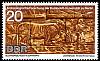 (1970-058) Марка Германия (ГДР) "Корова"    Археологические раскопки III Θ