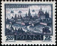 (1960-066) Марка Польша "Колобжег"   Исторические города №2 I Θ