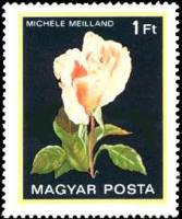 (1982-017) Марка Венгрия "Мишель Мейлланд"    Розы III Θ