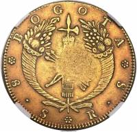 (№1840km141.1) Монета Филиппины 1840 год 8 Escudos