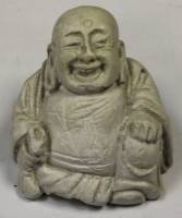 Фигурка-сувенир из гипса "Смеющийся Будда" (состояние на фото)