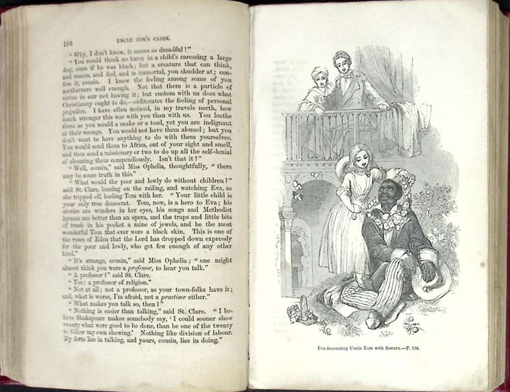 Книга Хижина дяди Тома 1853 Х. Бичер-Стоу Лондон Твёрдая обл. 480 с. С ч/б илл