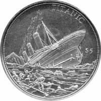 () Монета Либерия 2004 год 5 долларов ""   AU