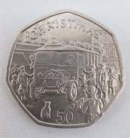 (1987) Монета Остров Мэн 1987 год 50 пенсов "Рождество Автобус Торнейкрофт"  Медь-Никель  XF