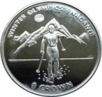 () Монета Остров Мэн 1998 год 1 крона ""   AU