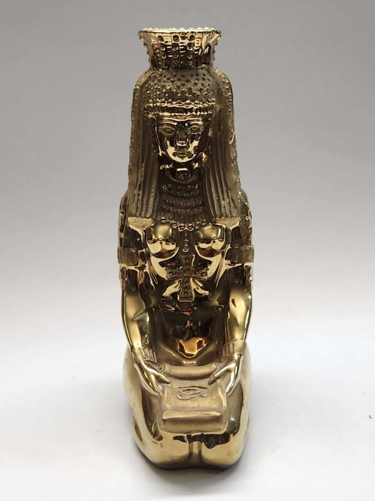 Статуэтка -подсвечник Клеопатра керамика позолота 25 см