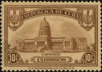 (№72) Марка Куба 1929 год "Капитолий Гаваны", Гашеная