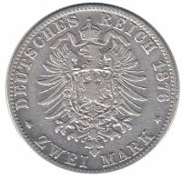 () Монета Германия (Империя) 1876 год   ""   Серебро (Ag)  VF