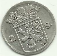 (№1672km48) Монета Нидерланды 1672 год 2 Stuiver (Dubelle Wapenstuyver -пам)