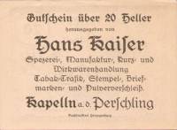 (№1920) Банкнота Австрия 1920 год "20 Heller"