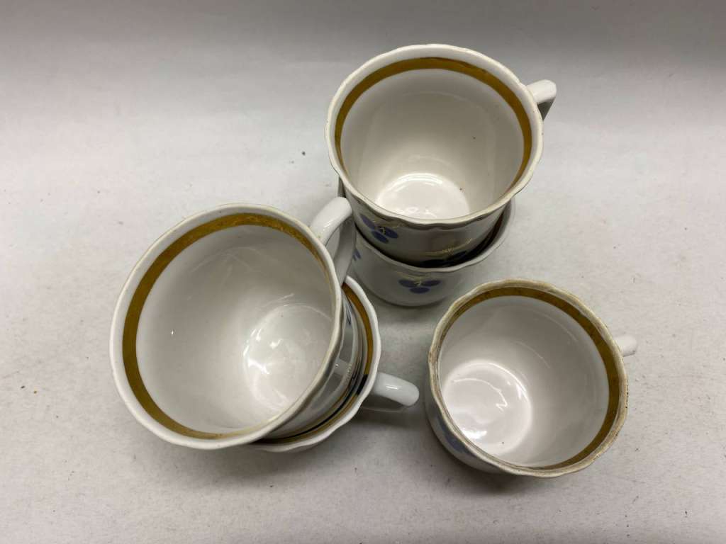 Чашка чайная Городница позолота, 5 шт