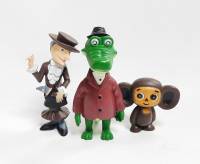 Набор mini-резиновых игрушек "Чебурашка", 3 шт (сост. на фото)