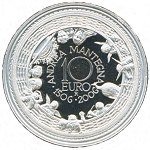 (№2006km284) Монета Италия 2006 год 10 Euro (Смерть 500-й Энн. художника Андреа Мантенья)