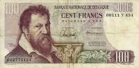 (№1962P-134a.1) Банкнота Бельгия 1962 год "100 Francs"