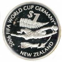 (№2006km158) Монета Новая Зеландия 2006 год 1 Dollar (ФИФА 2006 Чемпионат мира по футболу)