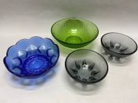 Салатник цветное стекло 4 шт