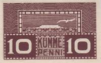 (№1919P-40b) Банкнота Эстония 1919 год "10 Penni"