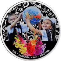 (2011) Монета Остров Ниуэ 2011 год 2 доллара "Школьники"  Сертификат Серебро Ag 999  PROOF коробка