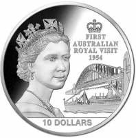 () Монета Кирибати 2014 год 10  ""   Биметалл (Серебро - Ниобиум)  UNC