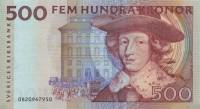 (,) Банкнота Швеция 2000 год 500 крон    UNC
