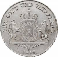 () Монета Германия (Империя) 1807 год 1  ""   Биметалл (Серебро - Ниобиум)  UNC