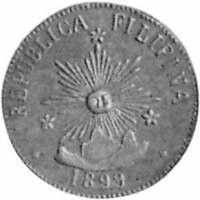 (№1899km158.2) Монета Филиппины 1899 год 2 Centavos