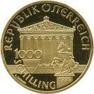 (№1995km3028) Монета Австрия 1995 год 1,000 Schilling (100 Лет Олимпийскому Движению)