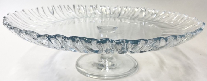 Фруктовница тортница на ножке стекло 