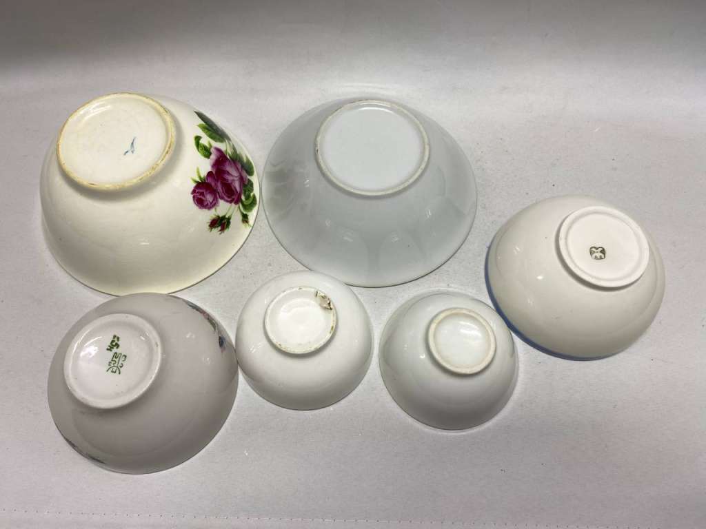 Салатник круглый разный размер, 6 шт