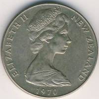 (№1970km43) Монета Новая Зеландия 1970 год 1 Dollar (Острова Кука)