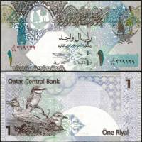 (2008) Банкнота Катар 2008 год 1 риал "Птицы"   UNC