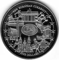 () Монета Либерия 2002 год 5 долларов ""   AU