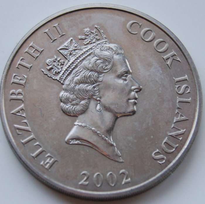 () Монета Острова Кука 2002 год 500  &quot;&quot;    AU