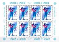 1988-003  Лист (8 м 2х4) СССР Биатлон  XV зимние Олимпийские игры Калгари III O