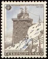(1957-059) Марка Чехословакия "Метеостанция"    Международный год геофизики III Θ