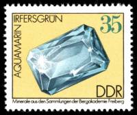 (1974-110) Марка Германия (ГДР) "Аквамарин"    Минералы III Θ