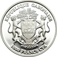 (№2013) Монета Габон 2013 год 1,000 CFA Francs (Harpagornis Moorei)
