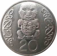 (№1999km118) Монета Новая Зеландия 1999 год 20 Cents